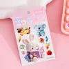 Pegatinas 5D tridimensionales con relieve para niñas, dibujos animados infantiles, autoadhesivas, impermeables, decoración DIY para funda de teléfono, patrones pequeños