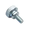 Tornillos de acero al carbono de cabeza alta moleteados de apriete manual GB834 tornillos extendidos de cola plana galvanizados engrosados m3m4m5m6m8m10
