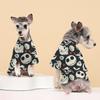 Ropa nueva para mascotas transfronteriza Halloween estampado gato perro camiseta perro mediano y pequeño Primavera y Otoño casual ropa de dos patas