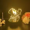 Luz de Noche USB Juego Hollow Knight Accesorios Regalo Cumpleaños Niños Adornos de Mesita de Noche para Dormitorio Luz Luminosa LED 3D