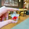 Micro Paisaje Lindo Flash Mini Estrella de Cinco Puntas Colgante de Cristal Decoración Decorativa Arena Movediza Transparente Bolsita Sorpresa Caja Sorpresa Regalo