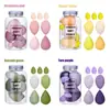 Super Suave Huevo de Belleza 4 Rejillas 8 Rejillas Set de Bolsa Húmedo y Seco Herramienta de Belleza Huevo para Cushion Esponja Huevo de Maquillaje
