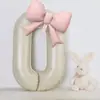 Globo con Número 1 de Lazo de Cumpleaños Decoración de Escena para Fiesta de Niña de Un Año Arreglo Atmósfera de Diosa Accesorios para Fotos