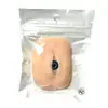 Par de Pele para Prática de Tatuagem Módulo Olho Silicone Macio 5D Bordado de Sobrancelha Simulada Maquiagem de Sobrancelha e Olho para Iniciantes com Olhos Estéreo