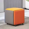 Banqueta de Almacenamiento Moderna Nórdica, Banqueta para Cambiarse los Zapatos, Taburete Pequeño Multifuncional, Taburete Plegable Cubo, Taburete Combinado Cinco en Uno