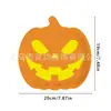 Nuevos platos de papel de calabaza fantasma para fiesta de Halloween transfronteriza suministros de decoración de vajilla con temática de murciélago de terror