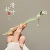 Pasador de Sándalo Negro para Mujer, Accesorio para el Cabello Fresco y Elegante, Pasador de Flor de Magnolia, Adorno para el Cabello Estilo Antiguo Qipao, Pasador Diario para Peinados Recogidos