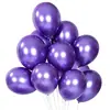 Set de globos de colores metálicos de 120 piezas 10 pulgadas Set de decoración de cumpleaños cadena de globos fiesta boda metálico vintage