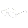 Novos óculos de sol high-end retro-modernos e estilosos, semelhantes aos do Xiaohongshu, lentes pequenas marrons, armação de metal, proteção UV