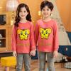 Conjunto de ropa interior infantil de otoño e invierno 2024, pantalones de algodón para otoño, pantalones de algodón coreano cepillado para otoño al por mayor