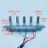 Botón Interruptor Campana Extractora Accesorios Universales Estilo Antiguo Botón Mecánico Pequeño de Cuatro Posiciones Panel Controlador de Cuatro Agujeros