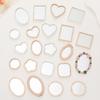 Nuevo amor espejo diy funda de teléfono accesorios de joyería diamante ovalado espejo de maquillaje funda de teléfono espejo de belleza material