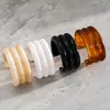 Pulseira aberta redonda de resina multicamadas europeia e americana, simples e moderna para primavera e verão, adequada para o dia a dia, joia feminina de nicho de alta qualidade