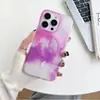Para iphone14promax funda de teléfono magnética de succión magsafe acuarela 13pro transparente simple 12 explosión