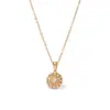 Collar Redondo de Acero de Titanio con Estrella y Circonita Incrustada para Mujer, Diseño Único, Cadena de Clavícula de Lujo Ligero, Versátil y de Gama Alta