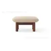 Silla de Ocio Hotel B&B Estilo Francés Sala de Estudio Sofá Silla de Madera Maciza Retro Estilo Crema Silla de Sofá Individual de Lana de Cordero