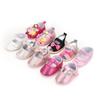 Princesa sapatos de bebê casual antiderrapante macio pano sola sapatos 0-18 meses bebê duplo Velcro sapatos da criança arco legal