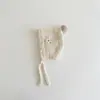 Gorro de Invierno para Bebé Coreano Yipan, Lindo Tejido, Estilo Cereza, Cortavientos, Cálido, Protección para Orejas de Bebé