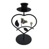 Portavelas de Aromaterapia de Hierro Forjado Estilo Europeo Transfronterizo Nuevo Retro con Diseño de Corazón y Mariposa Decoración del Hogar