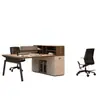 Escritorio de Oficina para Personal, Simple y Moderno, Estación de Trabajo para 4-6 Personas, 6-4 Cubículos, Escritorio y Silla de Oficina para Empleado, Escritorio de Computadora