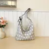Bolso tote de hombro de lunares francés clásico y único, casual y lindo, diseño de nicho, bolso de mano de gran capacidad