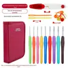 Kit de Crochê com Cabo Macio Vermelho Ferramentas de Tricô com Gancho DIY Feito à Mão Material para Chinelos Lenço Bolsa de Compras Comércio Exterior Transfronteiriço