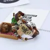 Comércio exterior mais vendido pulseira de couro de vaca tecida com contas vintage caveira e-commerce transfronteiriço fornecimento estável