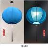 Nueva Linterna Redonda Creativa China Lámpara de Tela Antigua Linterna Pintada a Mano Iluminación de Restaurante Zen Linterna de Tela Colgante