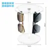 Suporte Giratório de 360 Graus para Armazenamento de Óculos Transfronteiriço Acrílico Transparente Suporte para Exposição de Óculos de Sol Suporte de Mesa para Armazenamento de Óculos de Sol