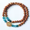 Pulsera Cook 0.6 Doble Círculo con Peces Koi Accesorios de Oro Antiguo para Hombres y Mujeres Pulsera Estilo Antiguo Venta al por Mayor