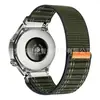 Adequado para pulseiras de relógio Huawei, Xiaomi e Samsung, pulseira de nylon listrada plana com velcro, popular em plataformas de e-commerce