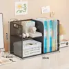 Caja organizadora de cosméticos, un estante de almacenamiento de escritorio elegante y lujoso, un estante de almacenamiento de gran capacidad y multicapa para productos de cuidado de la piel, perfecto para un tocador