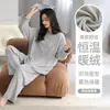 Pijama Feminino de Veludo Alemão para Inverno Simples Solto Pulôver Manga Longa Roupa de Casa Outono e Inverno Conjunto de Veludo Fino Espessado Quente