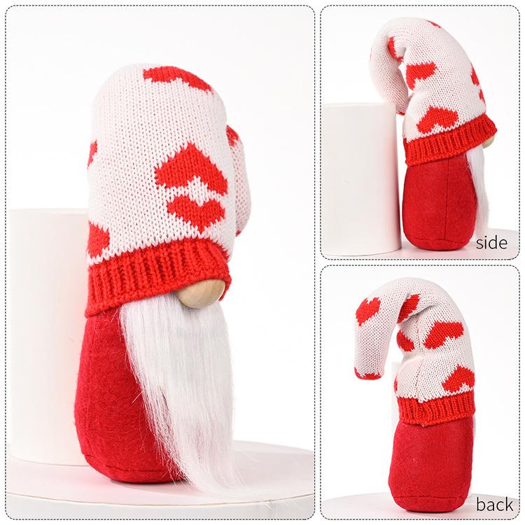 大爱心针织帽鲁道夫公仔_05