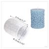 Molde para vela de aromaterapia diy rosa molino de viento flor cilíndrica molde de silicona para vela en stock venta al por mayor