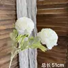 Flores de Casamento Brancas Simulação Flores de Casamento Arranjo de Cena Flores Artificiais Paisagismo Flores de Fileira no Chão Decoração Suave Arte Floral Arranjo de Flores Rosas