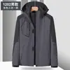 Chaqueta de invierno de comercio exterior tres en uno chaqueta desmontable otoño e invierno exterior engrosada cálida a prueba de viento impermeable traje de montañismo