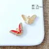 Colgante de Mariposa con Goteo de Aceite Incrustado de Diamantes de Colores Accesorios para el Cabello DIY Pasador Collar Accesorios de Joyería Accesorios de Colgante para Pulsera Venta al por Mayor