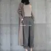 Cardigan de Tricô Feminino Estilo Coreano Outono e Inverno Novo Cor Pura Manga Longa Comprimento Médio Aconchegante Jaqueta Suéter Tamanho Único Preto
