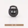 Fivela de metal para cordão elástico, de furo único, plana e oval, fivela de ajuste com mola, fivela de mola com sino T5013
