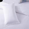 Funda de almohada individual de algodón puro satinado de algodón blanco, kit de ropa de cama para hotel, alojamiento familiar, directo de fábrica con productos