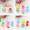Al por mayor 1cm Estilo Hyuna Mini Pasador Mini Dulce Cuentas de Colores Hebilla Redonda de Frijol Pasador Trenzado