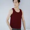 Chal de Hombre 2025 Color Sólido Cachemira Cuello Redondo Ropa Interior Cuadros Cálido Casual Ceñido Tejido Interior Camisa Casual