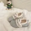 Zapatos Birkenstock de felpa de alta gama para mujer, nuevos zapatos peludos de suela gruesa para el invierno 2026, zapatos de algodón para la nieve peludos de cobertura total de felpa