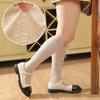 Calcetines de algodón hasta la pantorrilla, nuevos, de primavera y verano, agradables para la piel, de moda japonesa JK, para todo tipo de combinaciones, hasta la rodilla, de pelo blanco.