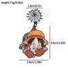 Homem Japonês One Piece Insígnia de Metal Criativa Personalizada Luffy Solon Broche de Liga Acessórios Broche de Alfinete Broche Combinação