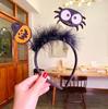 2023 Venda Quente Transfronteiriça Faixa de Cabelo Engraçada Mola de Cabelo Faixa de Cabelo de Desenho Animado Faixa de Cabeça Criativa de Halloween Outlet de Fábrica