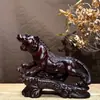 Adorno de tigre de talla en madera de Karin madera maciza tigre del zodiaco hogar estilo chino sala de estar escritorio oficina decoración regalo