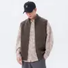 Chaleco suéter de punto de alta gama, estilo "dinero viejo" para hombre, colección otoño/invierno 2026, corte holgado, casual, cuello alto, chaqueta chaleco de punto