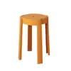 Taburete de Plástico para Uso Doméstico, Taburete Redondo Alto Engrosado, Banco Apilable, Silla Molino de Viento, Taburete Individual para Sala de Estar, Taburete de Plástico de Repuesto para Mesa de Comedor